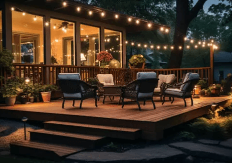 Porch Remodeling Incorporating Lighting for Ambiance and Safety