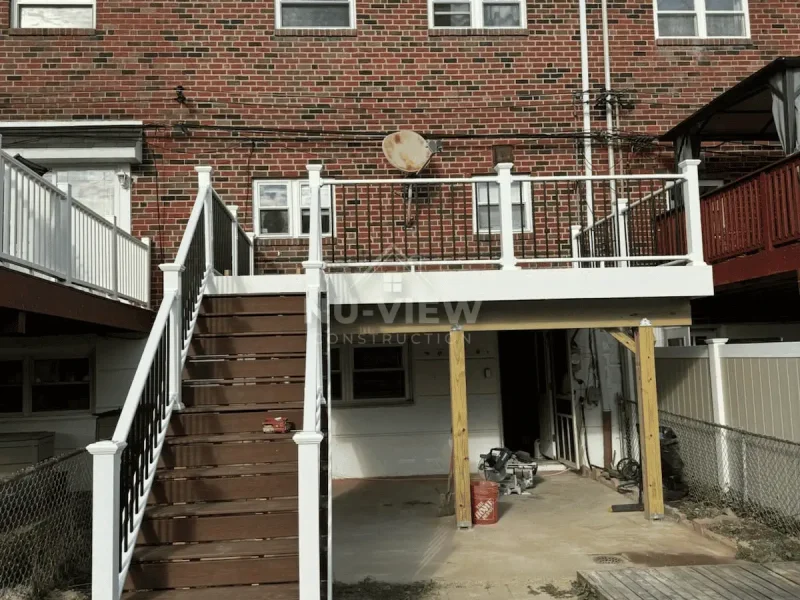 Our Works 154 Elevated Deck Remodeling & Railings Installation