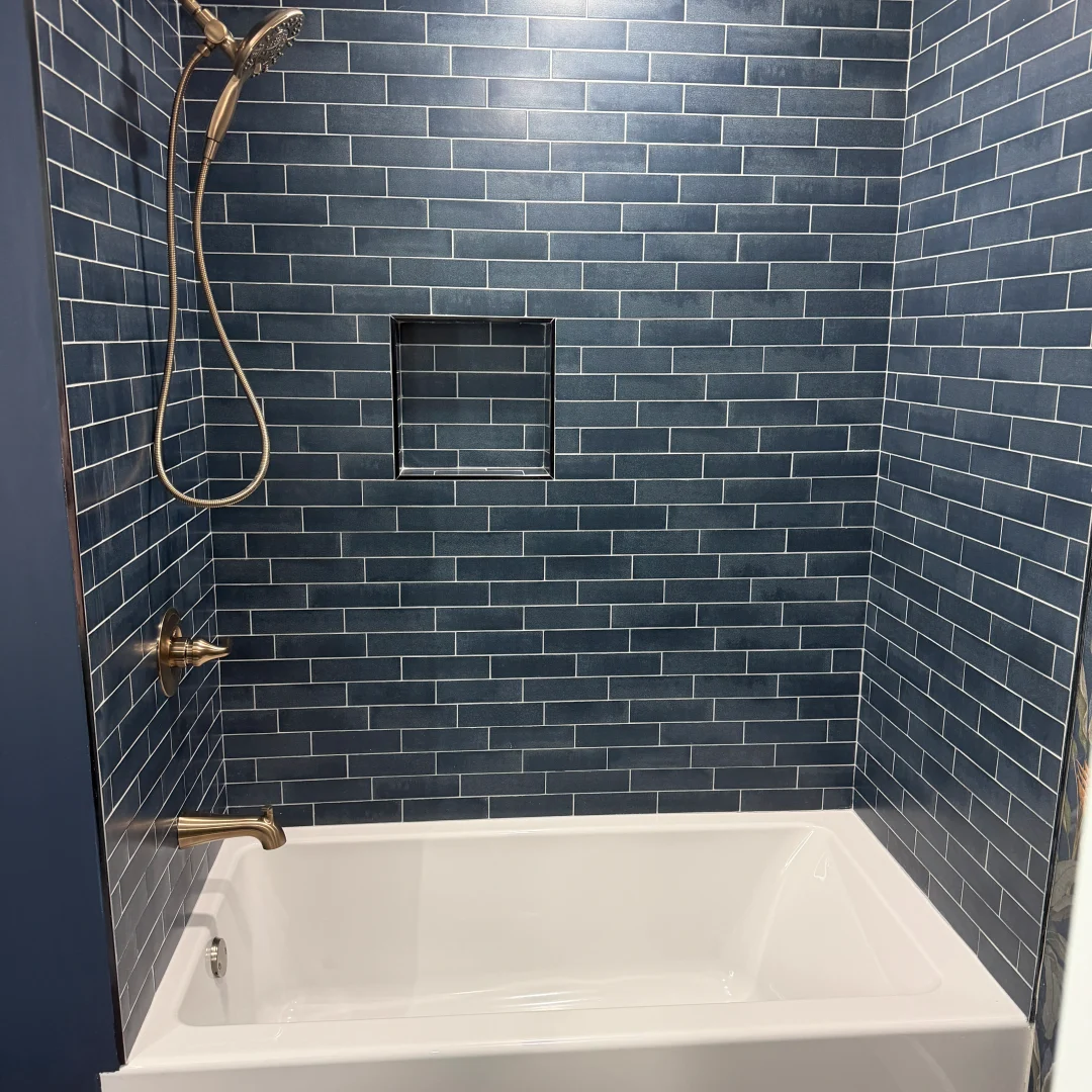 Floor-to-Ceiling Porcelain Tile Work