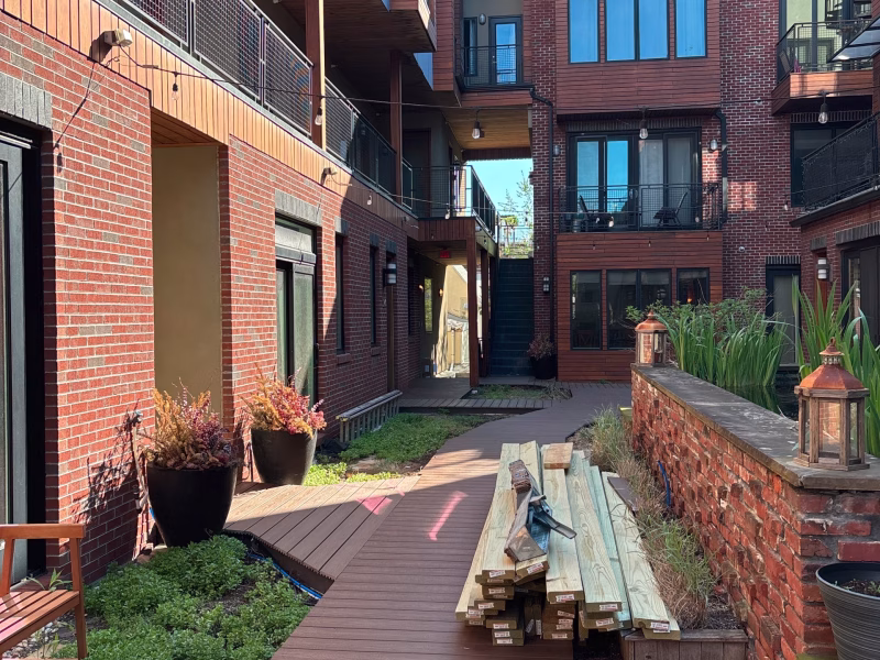 Decking Path for Sloped Backyards