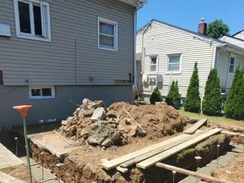 Home Addition Foundation Excavation